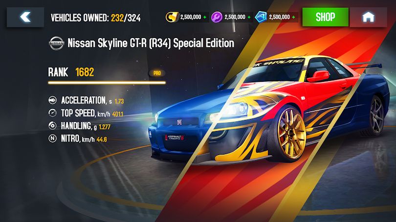 Hình ảnh Asphalt 8 MOD Vô Hạn Tiền
