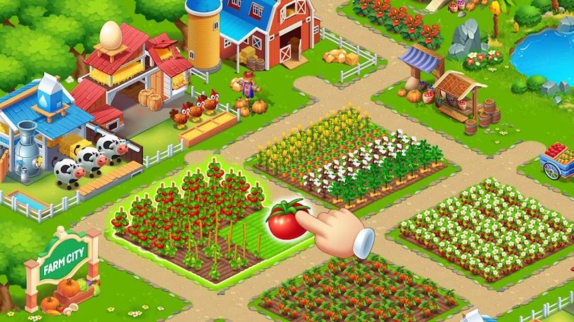 Hình ảnh nông trại thành phố xây dựng MOD Vàng