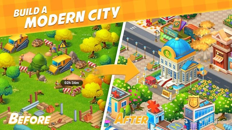 Hình ảnh nông trại thành phố xây dựng MOD Menu