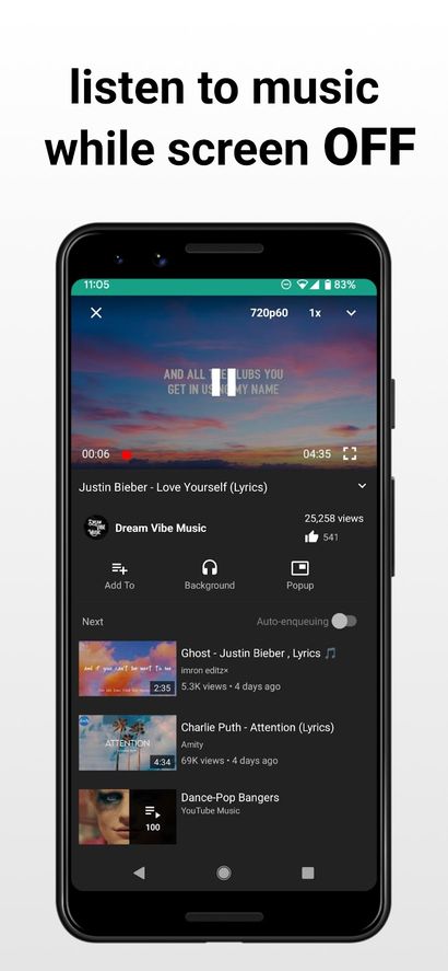 Hình ảnh Pure Tuber: Khóa Ad cho video MOD VIP