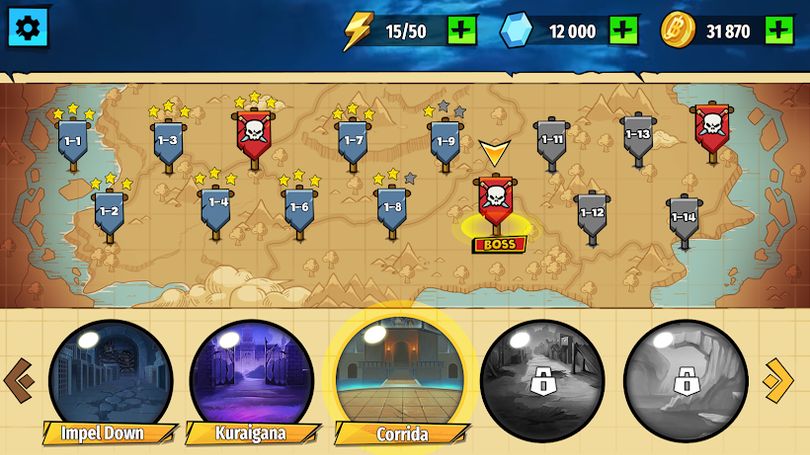 Hình ảnh Stickman Pirates Fight MOD Vô Hạn Tiền