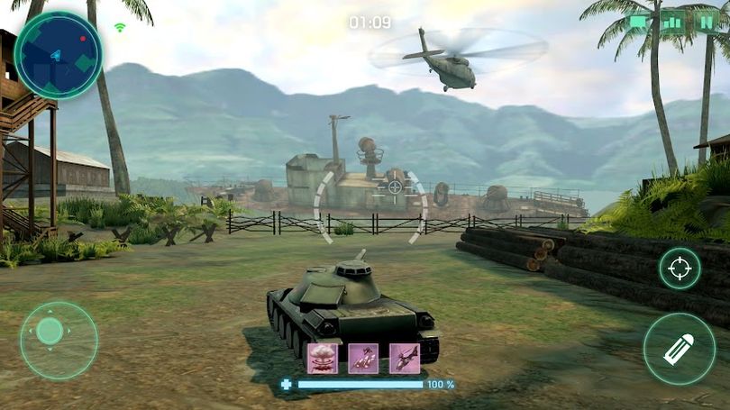Hình ảnh War Machines: Tanks Battle Game MOD Unlimited money gems diamond everything